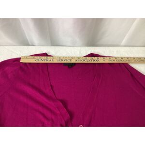Worthington Ladies Cardigan Magenta size LT, Great Condition,